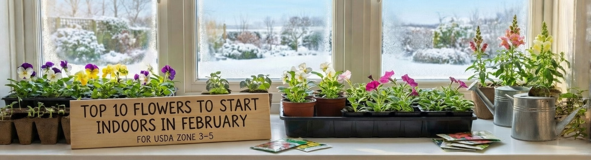 Top 10 Flowers to Start Indoors in February for USDA Zones 3–5