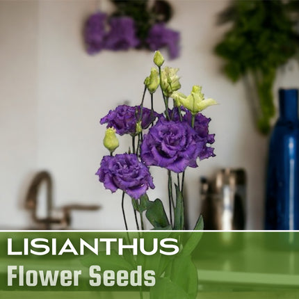 Lisianthus Seeds - 100 Seeds Garden Bloom Flower Seed Flowers Non Gmo Heirloom
