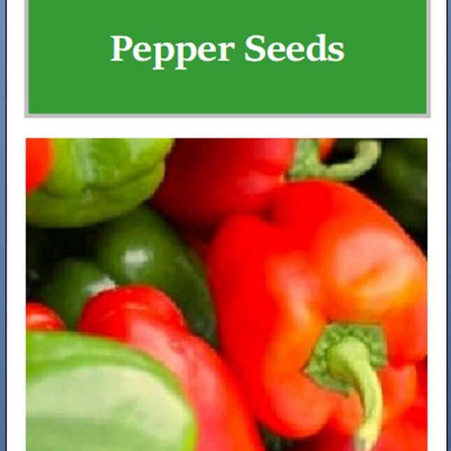California Wonder Bell Pepper Seeds | NON-GMO Pepper Seeds | Heirloom Seeds