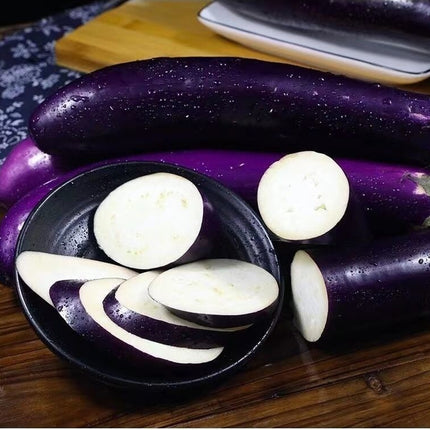 100+Chinese Eggplants Seeds Long Purple Eggplants Aubergine Asian Vegetable USA
