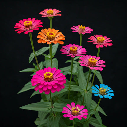 Zinnia Seeds Bulk - Giant Mix - Aztec Empress - Tall Majestic Many Colors - USA