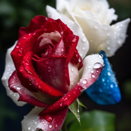 20Pcs Rare Three-Color Rose Seeds for Home Potted Garden Vibrant Elegance Blooms