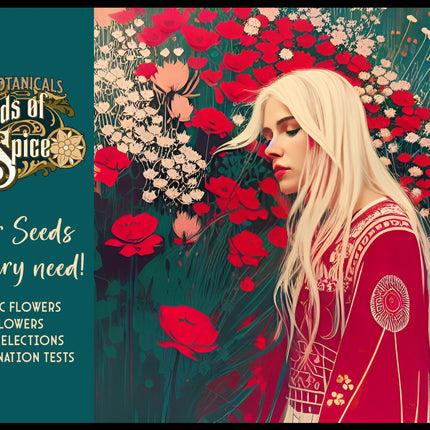 Red Poppy Seeds - Papaver Rhoeas Seeds - Red Corn Poppy Flower Seeds - USA